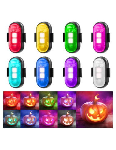 Luces Estroboscópicas LED Inalámbricas Qinseyanyu 8 Colores IP65