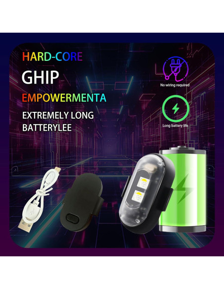 Luces Estroboscópicas LED Inalámbricas Qinseyanyu 8 Colores IP65