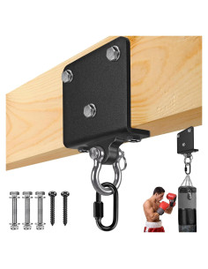 Soporte para bolsa de boxeo Dolibest, rotación 180, 454 kg
