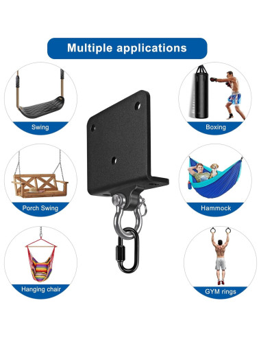 Soporte para bolsa de boxeo Dolibest, rotación 180, 454 kg