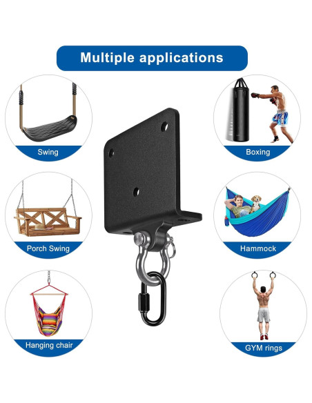 Soporte para bolsa de boxeo Dolibest, rotación 180, 454 kg