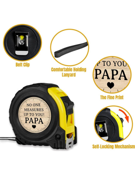 Cinta Métrica PXKX 6.9cm x 0.3cm para Papá y Abuelo