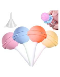 Moldes de Paletas de Helado OULIGET Silicona 4 Pcs 9 cm