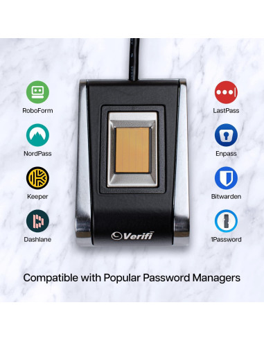 Lector de Huellas Dactilares USB Verifi P5100 - Windows Hello