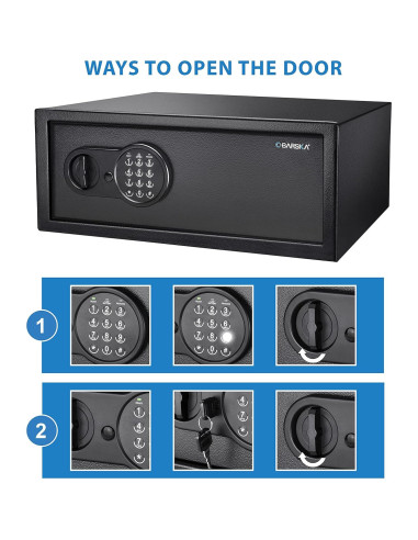 Caja Fuerte Digital Barska 1.2 Pies Cúbicos Acero Negro