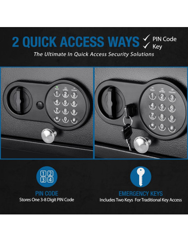 Caja Fuerte Digital Barska 1.2 Pies Cúbicos Acero Negro