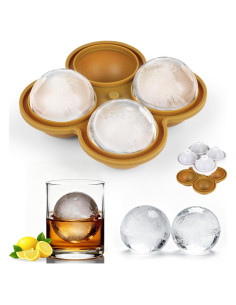 Molde de Hielo Redondo Eengenone 6.35 cm Silicona Verde Militar