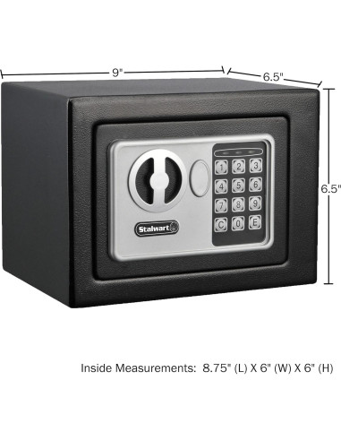 Caja Fuerte Digital Stalwart - Acero Compacta 22.86x17.14cm