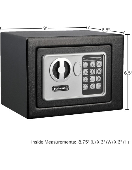 Caja Fuerte Digital Stalwart - Acero Compacta 22.86x17.14cm