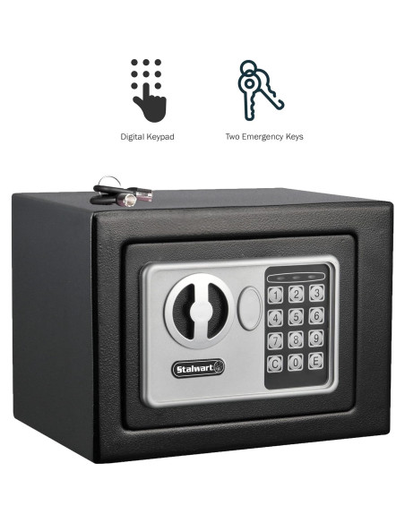 Caja Fuerte Digital Stalwart - Acero Compacta 22.86x17.14cm