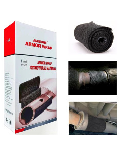 Cinta de Reparación de Fibra de Vidrio AMIZUHE 4" x 4.57m