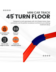 Pistas Curvadas de 45 Grados Chatelet - Multipack para Hot Wheels 2