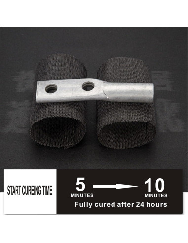 Cinta de Reparación de Fibra de Vidrio AMIZUHE 4" x 4.57m