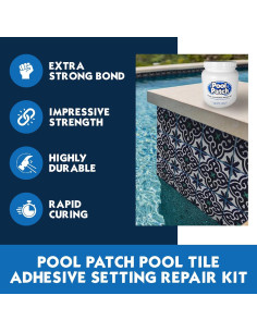 Kit de Adhesivo para Azulejos de Piscina Pool Patch 1.36 kg - Secado Rápido 2