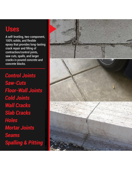 ElastiPoxy Kit Relleno Juntas Concreto RadonSeal 2L Flexible