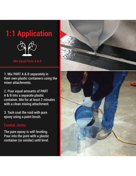 ElastiPoxy Kit Relleno Juntas Concreto RadonSeal 2L Flexible