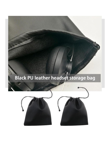 Bolsa de Almacenamiento para Auriculares ECSiNG 2 Piezas 22x20cm