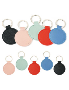 Llaveros de Cuero PU Beadthoven Coloridos 10 Piezas 5cm