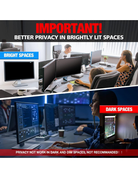 Filtro de Pantalla de Privacidad Izmapaic 24" 16:9 Antirreflejo