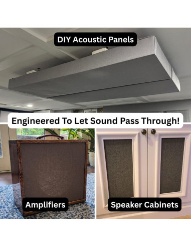 Tela Acústica SoundAssured - Muestras Transparente 5x5cm