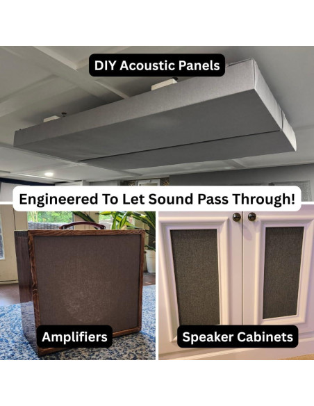 Tela Acústica SoundAssured - Muestras Transparente 5x5cm