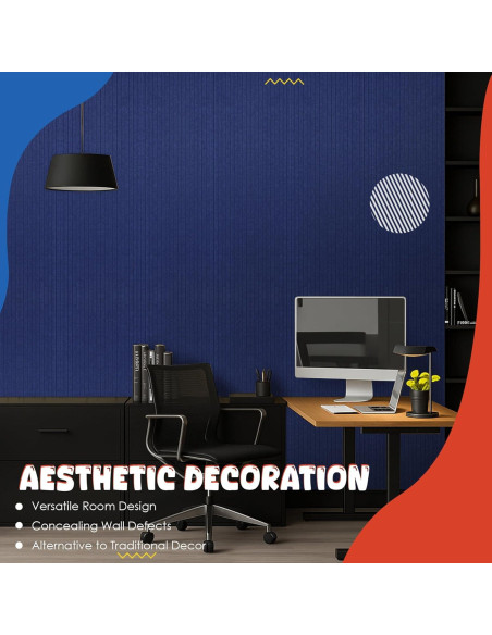 Paneles Acústicos 5 Pack EVENRISING 120x60 cm Azul Marino