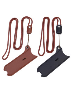 Funda de cuero PU con cordón para J-U-L y otros - 2 Pack