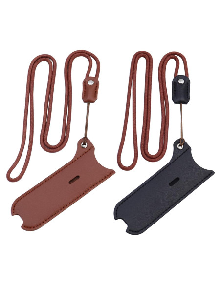 Funda de cuero PU con cordón para J-U-L y otros - 2 Pack