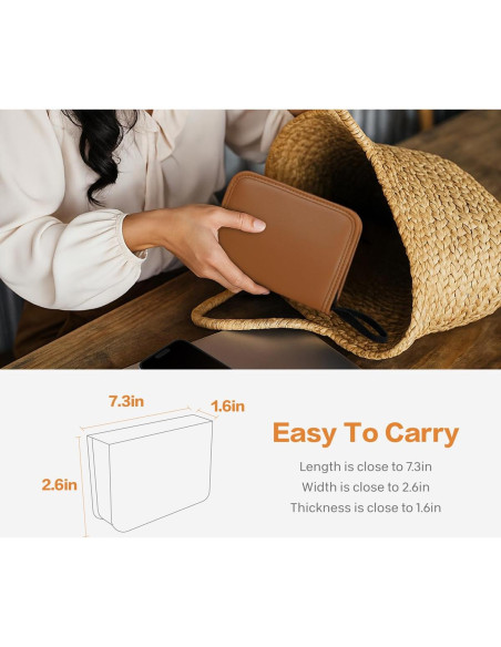 Estuche de Glucosa SHBC de Cuero PU Ecológico con Bolsillos