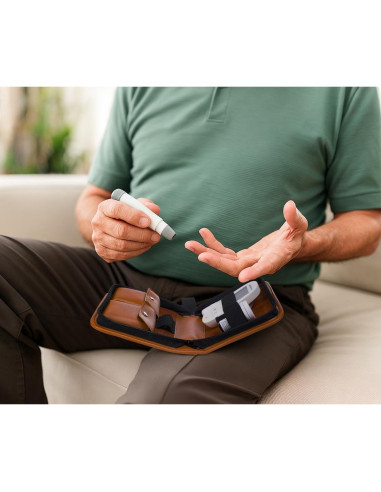 Estuche de Glucosa SHBC de Cuero PU Ecológico con Bolsillos