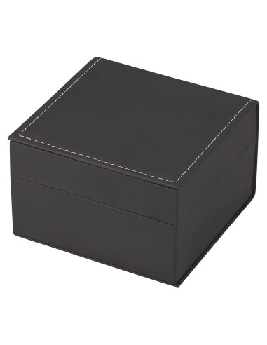 Caja de Reloj Individual de Lujo LETURE Negra con Almohadilla