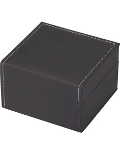 Caja de Reloj Individual de Lujo LETURE Negra con Almohadilla 2