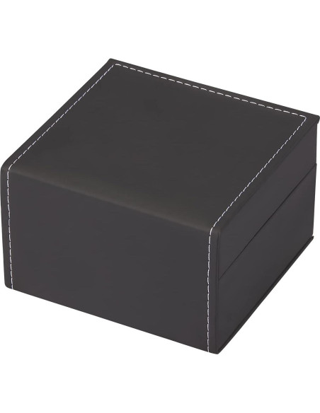 Caja de Reloj Individual de Lujo LETURE Negra con Almohadilla