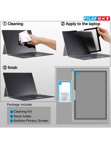 FILMEXT Protector de Pantalla Privado para Surface Laptop 13.5"
