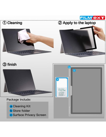 FILMEXT Protector de Pantalla Privado para Surface Laptop 13.5"