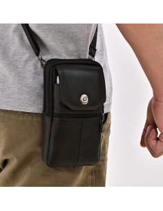 Estuche de cuero YIUMLMN para cigarrillos y encendedor - Vintage 2