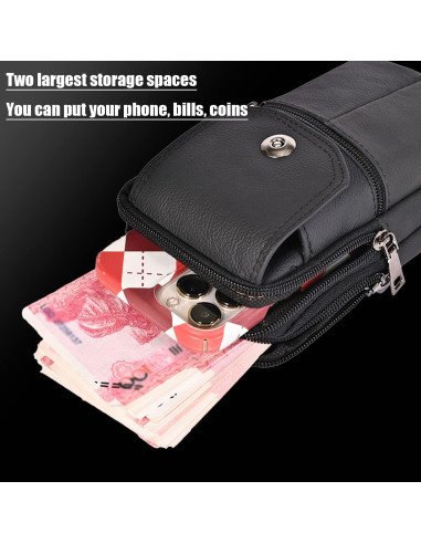 Estuche de cuero YIUMLMN para cigarrillos y encendedor - Vintage