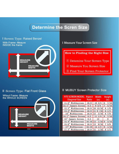 Protector de Pantalla 30.48 cm MUBUY-GOL Anti Luz Azul