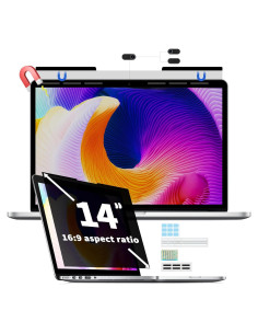 Filtro de Privacidad Magnético 14" Halloive 16:9 Anti-reflejo