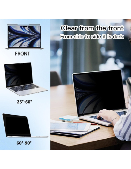 Filtro de Privacidad Magnético 14" Halloive 16:9 Anti-reflejo