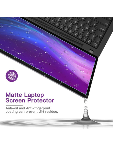 Paquete de 2 Protectores de Pantalla 14" Anti Luz Azul ANTOGOO V