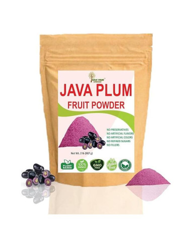 Polvo de Fruta Java Plum Indus Farms 0.91 kg - Sin OGM, Sin Gluten