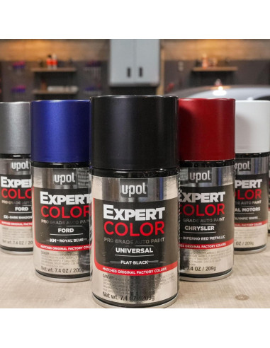 Pintura en Spray Automotriz U-POL Expert Color Negro Metálico 219ml