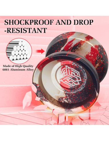 Yoyo Profesional YOYOSTUDIO Doble Función 5.08 cm Metal