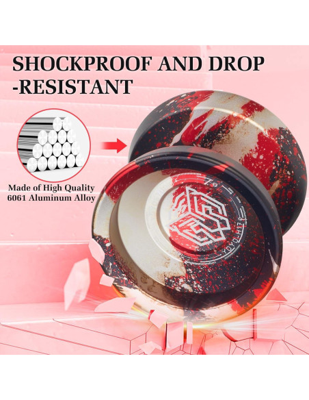 Yoyo Profesional YOYOSTUDIO Doble Función 5.08 cm Metal