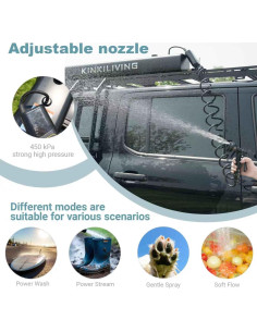 Tanque de Agua Presurizado Kinkiliving 30 Litros Ducha Portátil 2