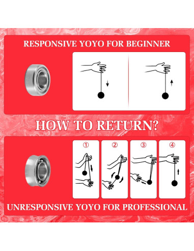 Yoyo Profesional YOYOSTUDIO Doble Función 5.08 cm Metal
