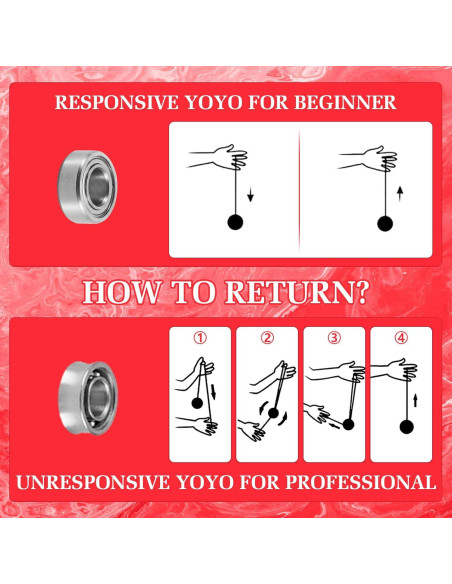 Yoyo Profesional YOYOSTUDIO Doble Función 5.08 cm Metal