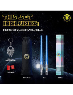 Palillos de Sable de Luz LED Sabersticks 1 Par Azul 2