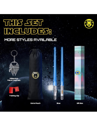 Palillos de Sable de Luz LED Sabersticks 1 Par Azul